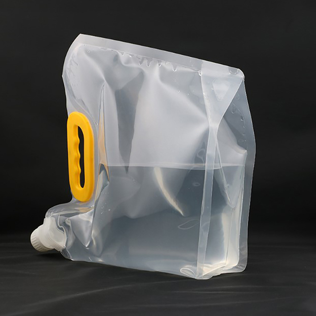 Przenośna składana torba na wodę pitną z małym otworem - przezroczysta - Wianko - 17