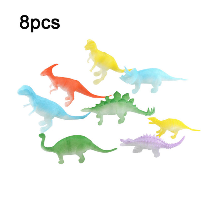 Zabawka Noctilucent dinozaur - 8 stylów mieszane pakiet świetlistych dinozaurów jurajskich - Wianko - 10