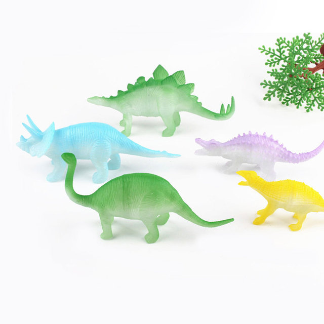 Zabawka Noctilucent dinozaur - 8 stylów mieszane pakiet świetlistych dinozaurów jurajskich - Wianko - 2
