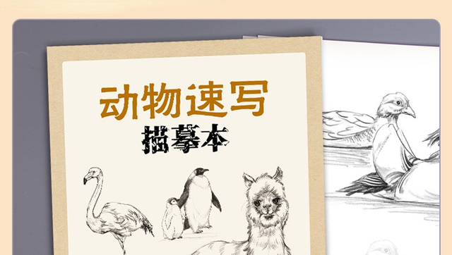 Szkicownik kwiatów zwierząt - samouczek rysowania linii, tradycyjne chińskie malarstwo ręcznie malowane kolorowanki - Wianko - 14