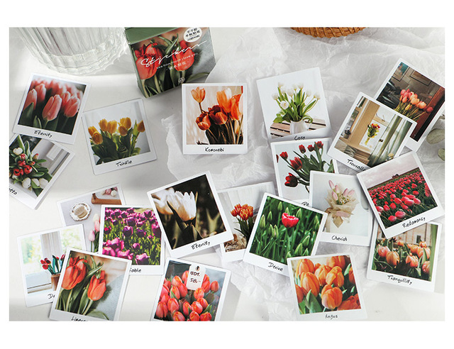 Naklejki Planner Scrapbooking Journamm - 40 sztuk/partia, Ins styl kropki kwiaty, Mini Box, japoński Kawaii dekoracyjne biurowe - Wianko - 12