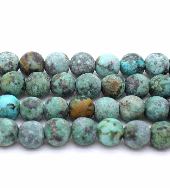 Koraliki matowe z naturalnego kamienia, afrykański Turquoises Howlite, 4-10mm do wyrobu biżuterii - Wianko - 1