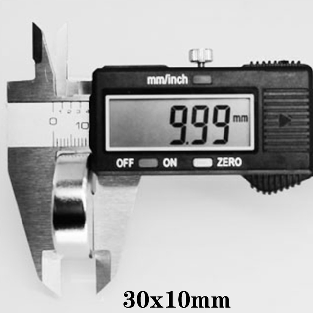 30x10mm magnesy okrągłe N35 neodymowe, 1/2/3/5/10 sztuk, gruby magnes neodymowy 30*10mm, permanentny magnes magnetyczny NdFeB - Wianko - 3