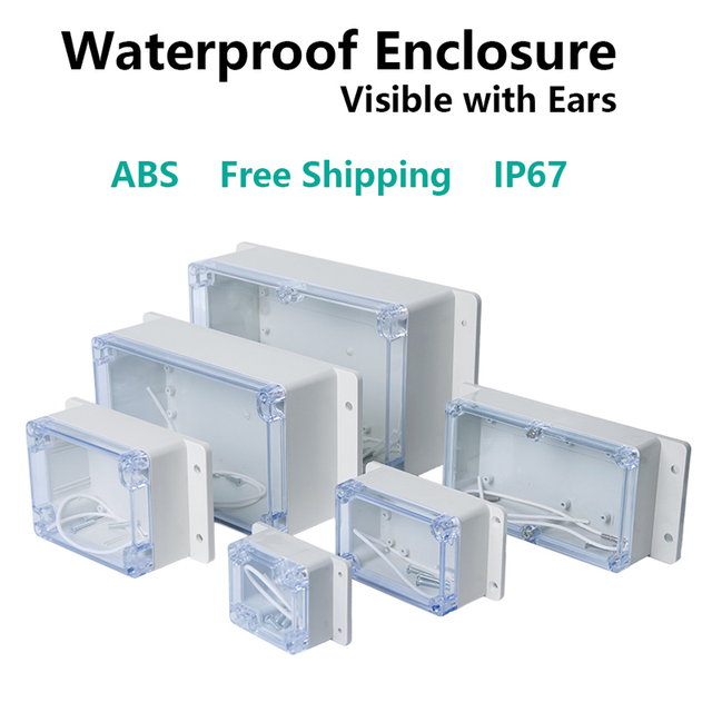 Wodoszczelne pudełko IP67 z przezroczystym plastikiem do zewnętrznego projektu elektronicznego - obudowa do instrumentów elektrycznych - Wianko - 1