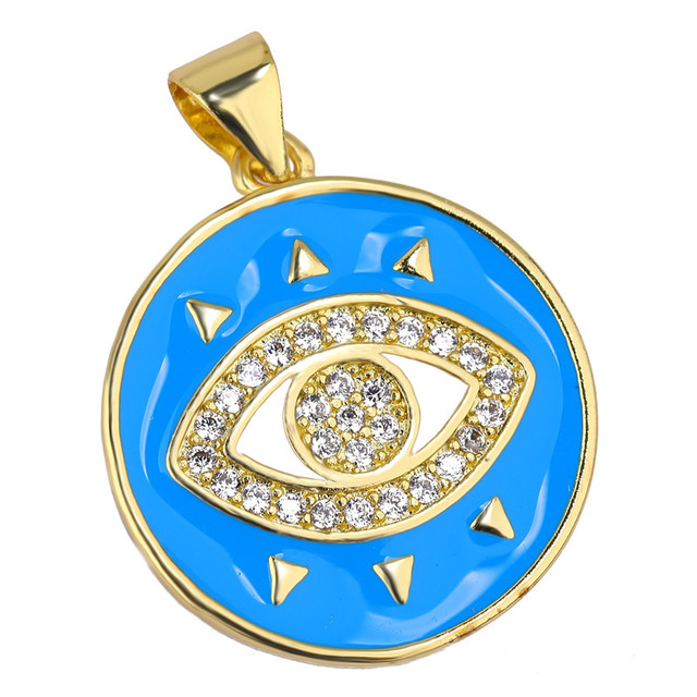 Juya rękodzieło - emalia ranipow Evil Eye, bóg Charms, DIY luksusowy wisiorek - Wianko - 32