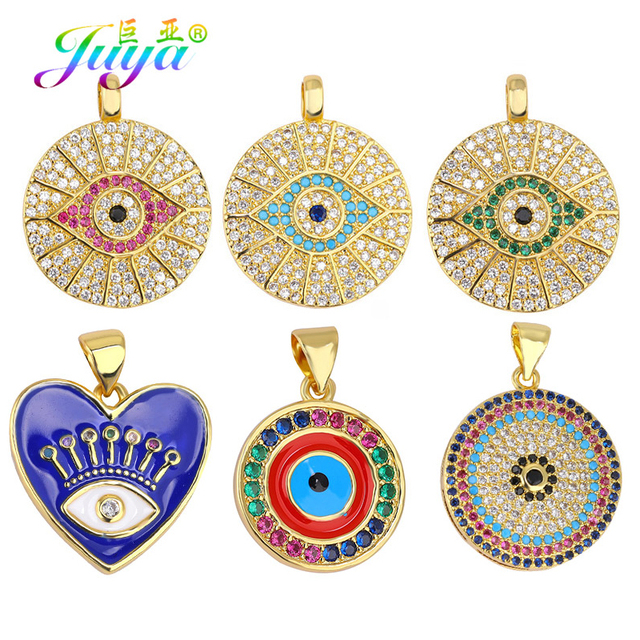 Juya rękodzieło - emalia ranipow Evil Eye, bóg Charms, DIY luksusowy wisiorek - Wianko - 20