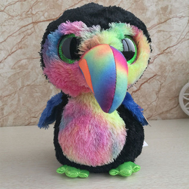 Pluszowa sowa TY Beanie Boos 25cm z wielkimi oczami - Wianko - 2