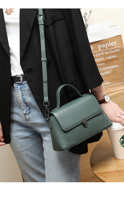 Skórzana torebka damska na ramię, luksusowy projektant Messenger, mała, top markowy uchwyt - Wianko - 16