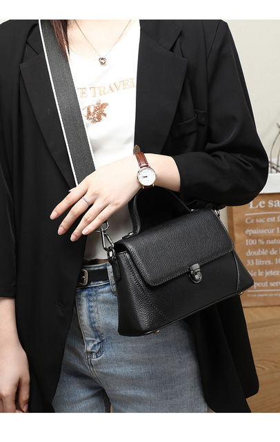 Skórzana torebka damska na ramię, luksusowy projektant Messenger, mała, top markowy uchwyt - Wianko - 18