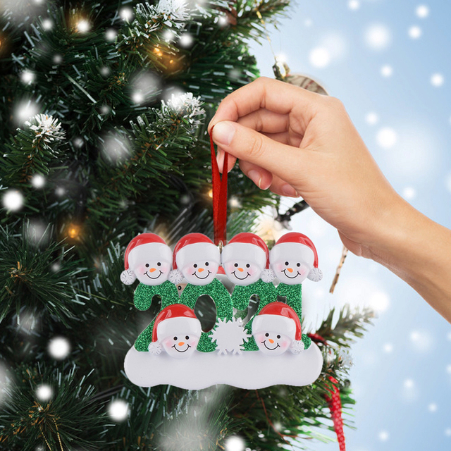 Wiszące ozdoby choinkowe z personalizowanymi, odręcznymi życzeniami dla rodziny - wisiorek na dekoracje bożonarodzeniowe do domu - Wianko - 3