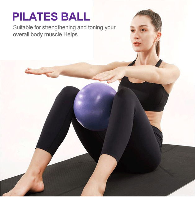 Piłka do jogi Mosodo 25cm - piłka gimnastyczna do Pilates, równowagi i ćwiczeń, PVC, sprzęt do domowej siłowni - Wianko - 14