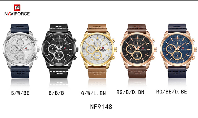 Zegarek męski NAVIFORCE moda biznesowa, sportowa wersja, wodoodporny, kwarcowy, styl wojskowy, Relogio Masculi - Wianko - 14