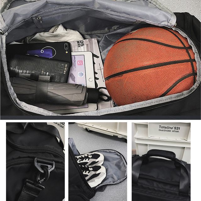 Plecak na siłownię wodoodporny, suchy/mokry trening, duża pojemność, sportowa torba podróżna - X260A - Wianko - 5