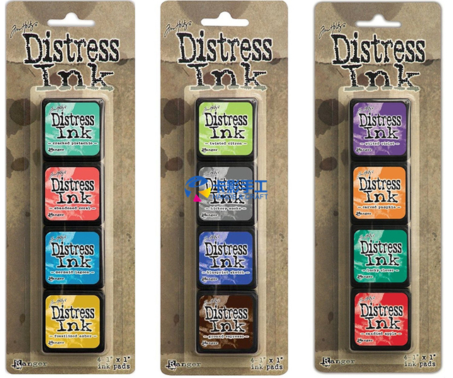 Ranger Tim Holtz Distress Ink Mini - Stary kolor Retro, Znaczek Pad odciskowy z atramentem, 64 kolory - Wianko - 8
