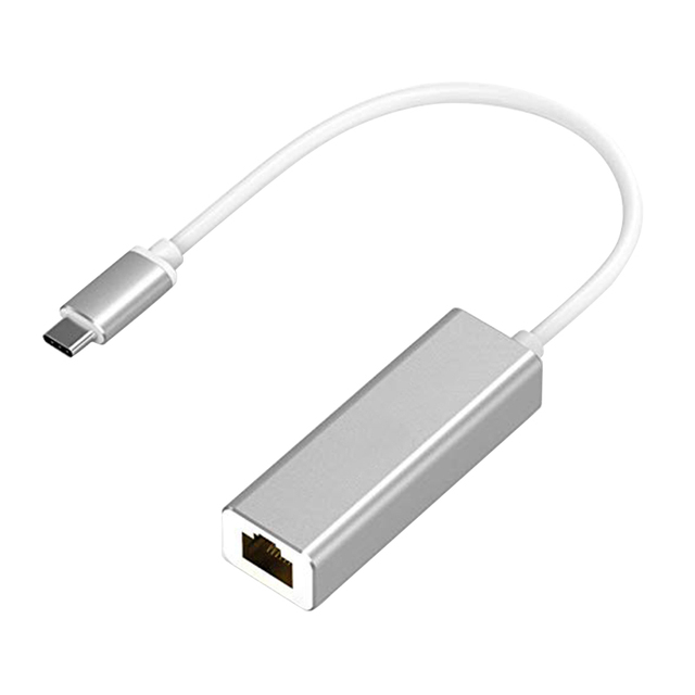 Adapter LAN USB C 3.1 Gigabit Ethernet RJ45 do USB 3.0 HUB - 10/100/1000 karta sieciowa dla MacBook i ChromeBook - Huby USB - Wianko - 3