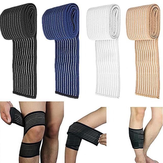 Ochraniacz sportowy elastyczny dla nadgarstka, kolana, kostki, łokcia, łydki i ramienia - zespół opaski na kolano, podparcie i bandaż - nałokietnik i nakolannik - Wianko - 3