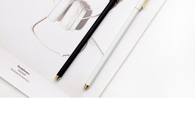 Długopis żelowy - kolorowy, smukły, metalowy, prezent, szkolne materiały biurowe - Wianko - 14
