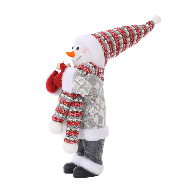 Plush Santa Claus Hanging Ornament - 2022 Latest Xmas Toy - 30cm/45cm - Decorative Christmas Elf Snowman Pendant with Bear - Kitchen Decorations - Wianko - 17