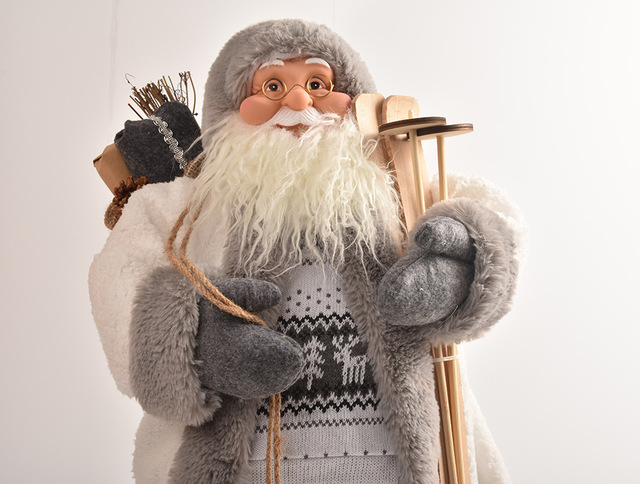 Plush Santa Claus Hanging Ornament - 2022 Latest Xmas Toy - 30cm/45cm - Decorative Christmas Elf Snowman Pendant with Bear - Kitchen Decorations - Wianko - 29