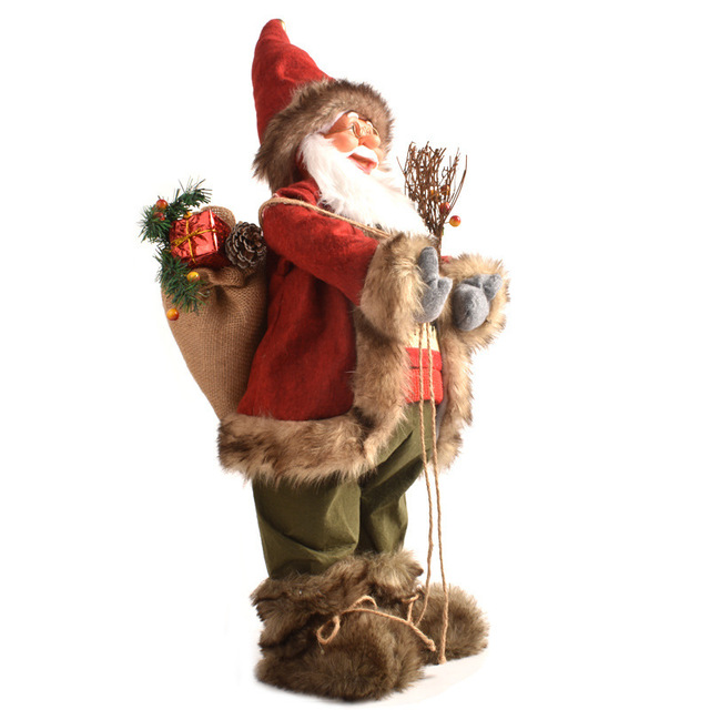Plush Santa Claus Hanging Ornament - 2022 Latest Xmas Toy - 30cm/45cm - Decorative Christmas Elf Snowman Pendant with Bear - Kitchen Decorations - Wianko - 21