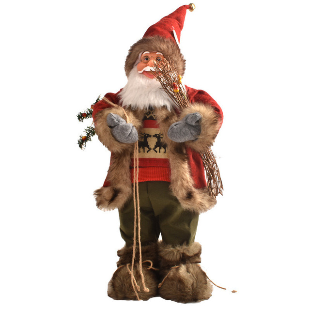 Plush Santa Claus Hanging Ornament - 2022 Latest Xmas Toy - 30cm/45cm - Decorative Christmas Elf Snowman Pendant with Bear - Kitchen Decorations - Wianko - 19