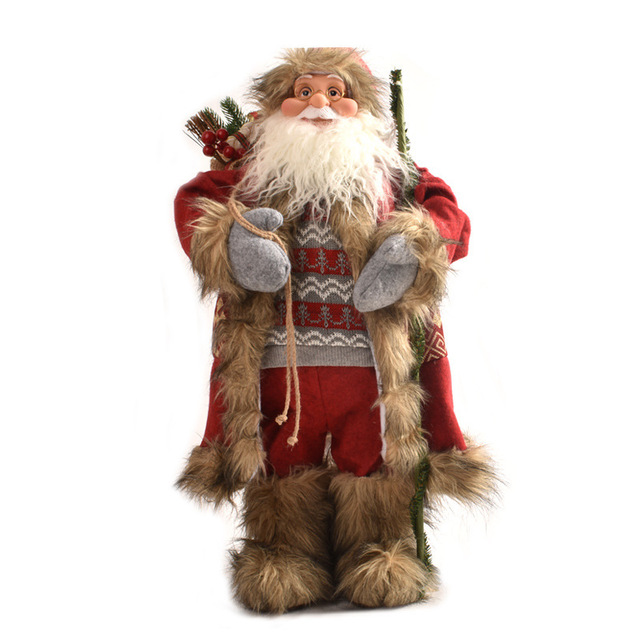 Plush Santa Claus Hanging Ornament - 2022 Latest Xmas Toy - 30cm/45cm - Decorative Christmas Elf Snowman Pendant with Bear - Kitchen Decorations - Wianko - 43