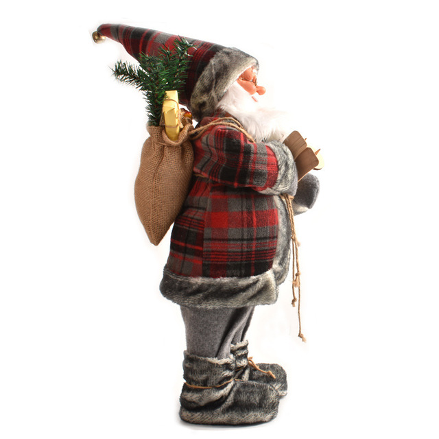 Plush Santa Claus Hanging Ornament - 2022 Latest Xmas Toy - 30cm/45cm - Decorative Christmas Elf Snowman Pendant with Bear - Kitchen Decorations - Wianko - 38