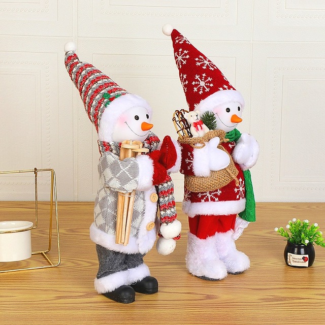 Plush Santa Claus Hanging Ornament - 2022 Latest Xmas Toy - 30cm/45cm - Decorative Christmas Elf Snowman Pendant with Bear - Kitchen Decorations - Wianko - 10