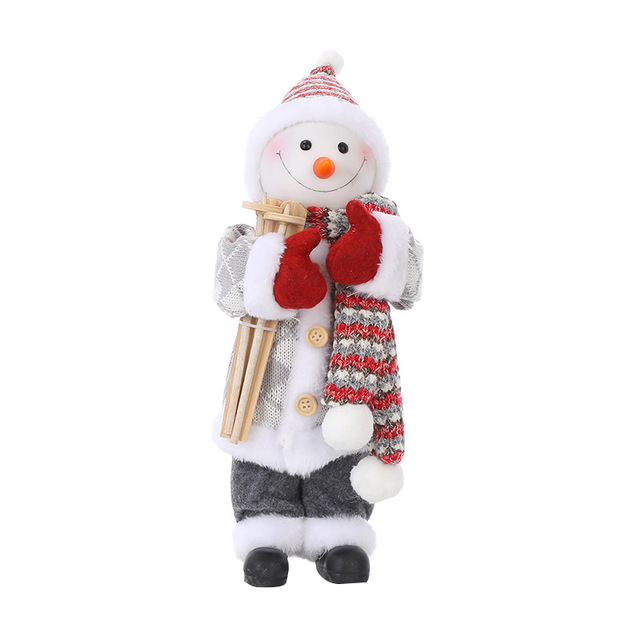 Plush Santa Claus Hanging Ornament - 2022 Latest Xmas Toy - 30cm/45cm - Decorative Christmas Elf Snowman Pendant with Bear - Kitchen Decorations - Wianko - 15