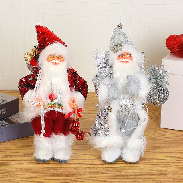 Plush Santa Claus Hanging Ornament - 2022 Latest Xmas Toy - 30cm/45cm - Decorative Christmas Elf Snowman Pendant with Bear - Kitchen Decorations - Wianko - 1