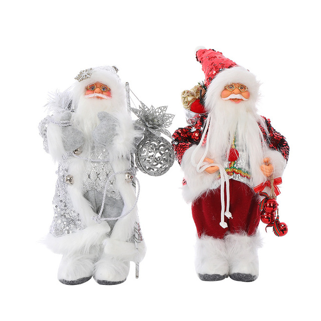 Plush Santa Claus Hanging Ornament - 2022 Latest Xmas Toy - 30cm/45cm - Decorative Christmas Elf Snowman Pendant with Bear - Kitchen Decorations - Wianko - 3
