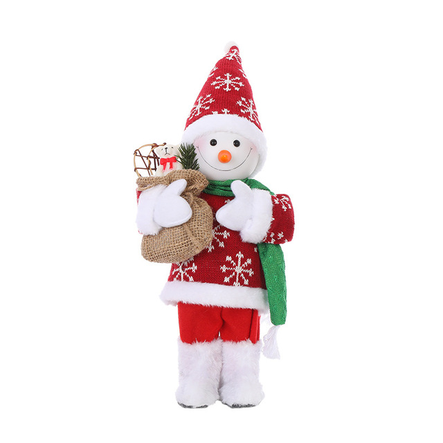 Plush Santa Claus Hanging Ornament - 2022 Latest Xmas Toy - 30cm/45cm - Decorative Christmas Elf Snowman Pendant with Bear - Kitchen Decorations - Wianko - 12