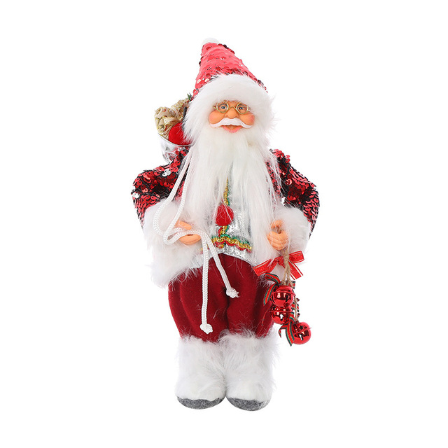 Plush Santa Claus Hanging Ornament - 2022 Latest Xmas Toy - 30cm/45cm - Decorative Christmas Elf Snowman Pendant with Bear - Kitchen Decorations - Wianko - 7