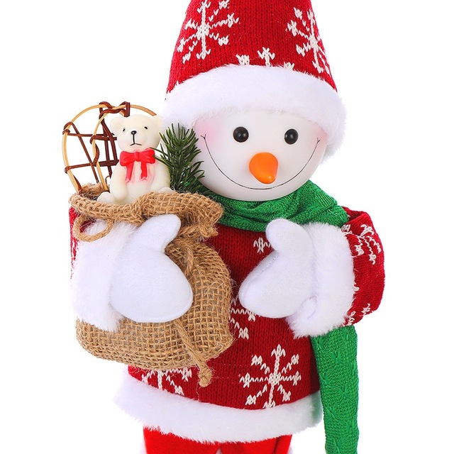 Plush Santa Claus Hanging Ornament - 2022 Latest Xmas Toy - 30cm/45cm - Decorative Christmas Elf Snowman Pendant with Bear - Kitchen Decorations - Wianko - 13