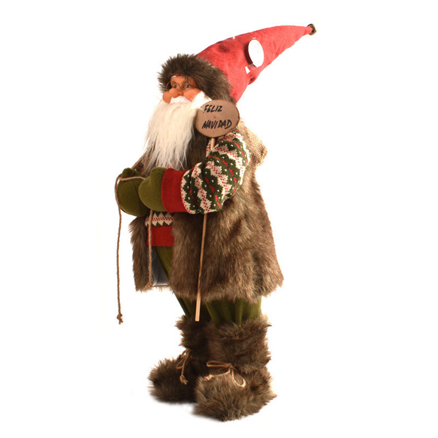 Plush Santa Claus Hanging Ornament - 2022 Latest Xmas Toy - 30cm/45cm - Decorative Christmas Elf Snowman Pendant with Bear - Kitchen Decorations - Wianko - 51