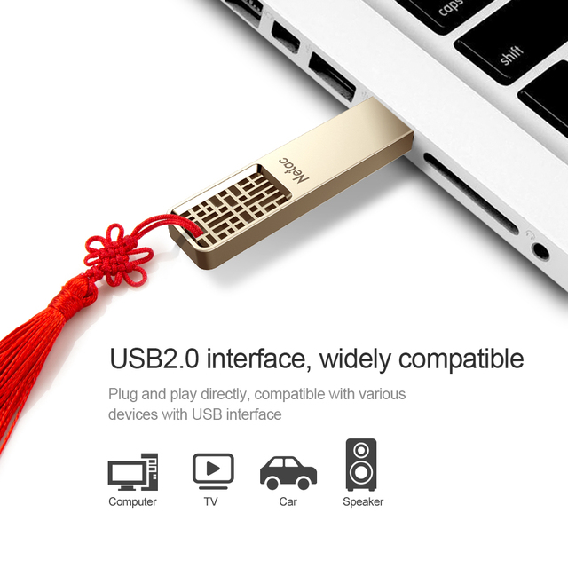 Pendrive Netac 16GB/32GB/64GB USB 2.0 - pamięć USB do telefonu i laptopa - Wianko - 2