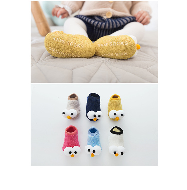 Skarpety dziecięce z miękką bawełną i antypoślizgowym dnem, 1 sztuka, dla niemowląt 0-3 lat - Wianko - 10