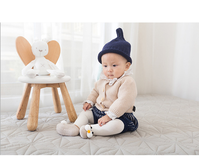 Skarpety dziecięce z miękką bawełną i antypoślizgowym dnem, 1 sztuka, dla niemowląt 0-3 lat - Wianko - 12