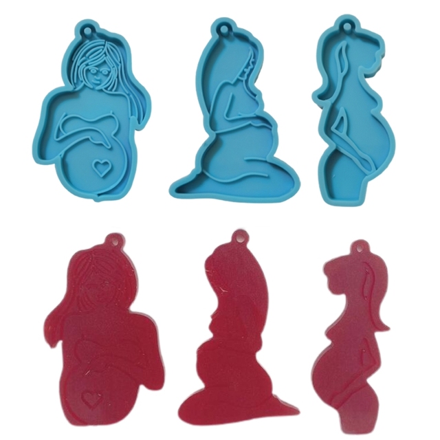 Formy silikonowe i formy epoksydowe do tworzenia błyszczącej biżuterii, breloki keychain i dekoracje - narzędzia jubilerskie do karmienia piersią dla matki i dziecka - Wianko - 8