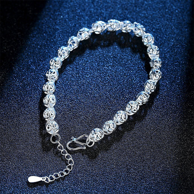 Bransoletka mankietowa SHQIYAYI ze stali nierdzewnej w kolorze srebrnym - wydrążona biżuteria wysokiej jakości - Wianko - 6