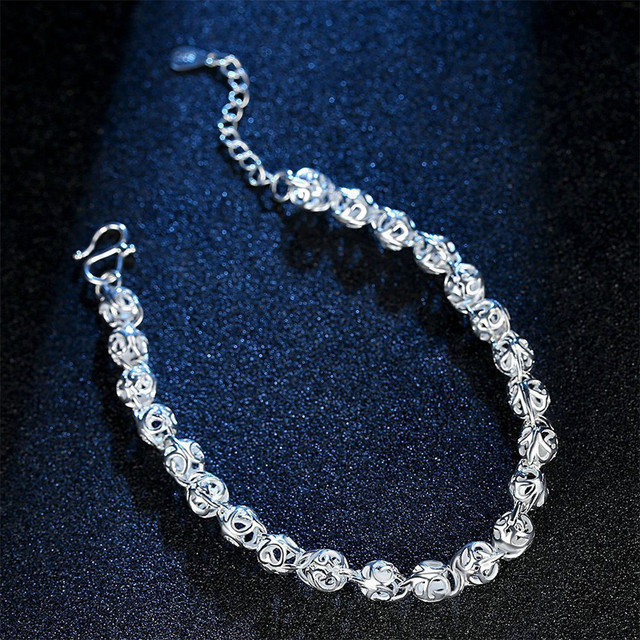 Bransoletka mankietowa SHQIYAYI ze stali nierdzewnej w kolorze srebrnym - wydrążona biżuteria wysokiej jakości - Wianko - 3