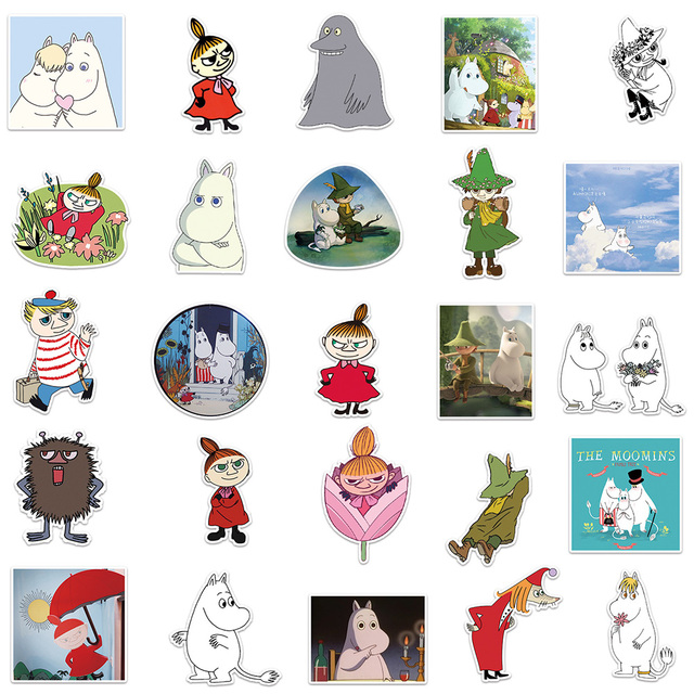 Naklejki plakatowe Hippo Cartoon Animal - 10, 30, 50 sztuk - Wianko - 3