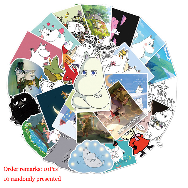 Naklejki plakatowe Hippo Cartoon Animal - 10, 30, 50 sztuk - Wianko - 2