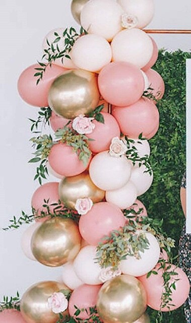 77 sztuk Różowe złote balony Garland: idealne na spotkania, urodziny, wieczory panieńskie i wieczory kawowe w ogrodzie - Wianko - 2