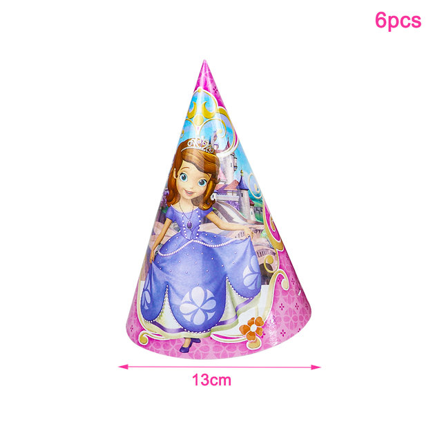 Księżniczka Zosia Disney - dekoracje urodzinowe dla dzieci - talerze, kubki i nakrycia stołowe (106 szt.) - Wianko - 4