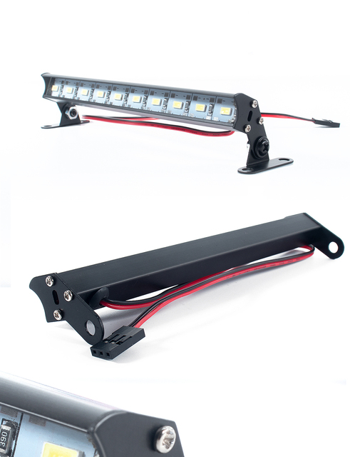 Lampa dachowa LED RC Car Super 6/10 dla Traxxas Trx-4 Trx4 SCX10 90046 D90 Tamiya CC01 KM2, osiowe - Wianko - 3