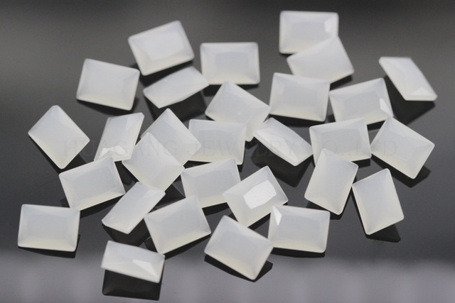 Koraliki syntetyczne białe prostokątne 2x3 ~ 10x14mm - Wianko - 6