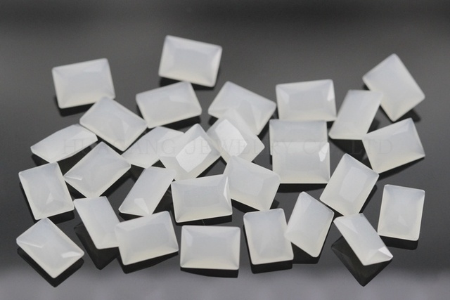 Koraliki syntetyczne białe prostokątne 2x3 ~ 10x14mm - Wianko - 5