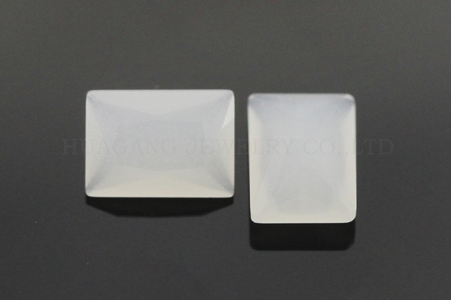 Koraliki syntetyczne białe prostokątne 2x3 ~ 10x14mm - Wianko - 3