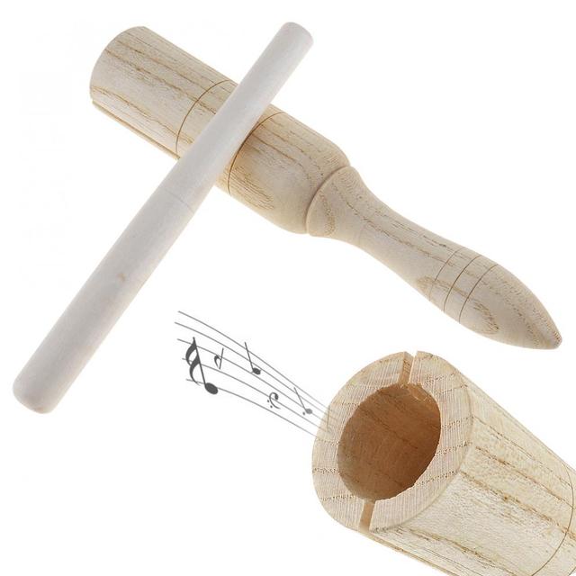 Tuba dźwiękowa drewniana wrona - prezent dla dzieci, zabawka muzyczna - Wianko - 1
